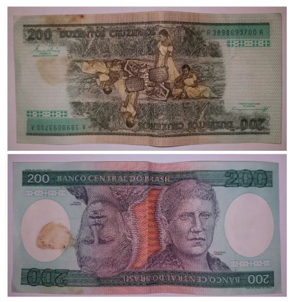 Cédula antiga 200 Cruzeiros