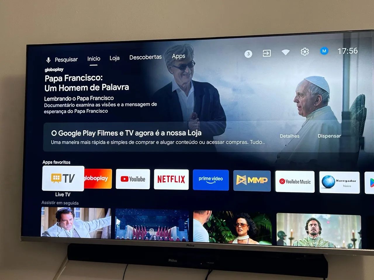 TV Philco 58 Polegadas Smart 4K