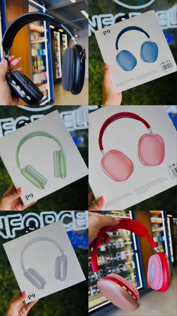 Fone de ouvido bluetooth p9