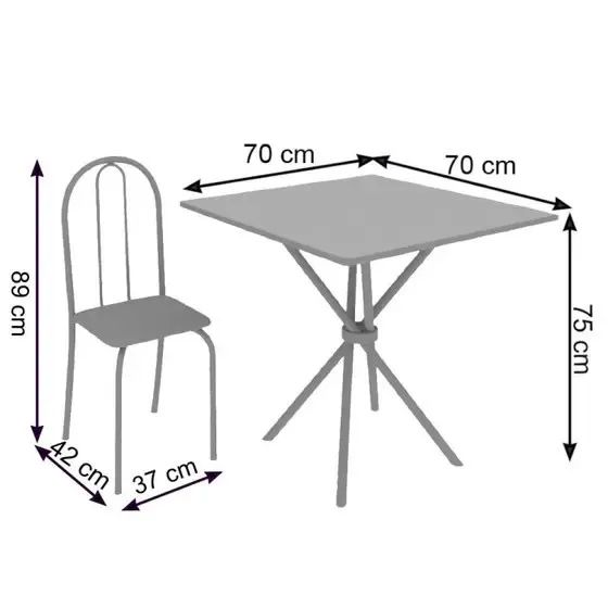 Mesa P/ Cozinha Tubular Nova- Montagem grátis  - Foto 4