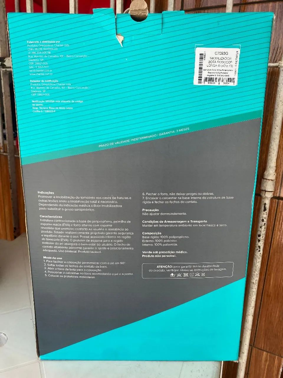 Bota Imobilizadora Robocop Chantal - Longa G - Foto 2