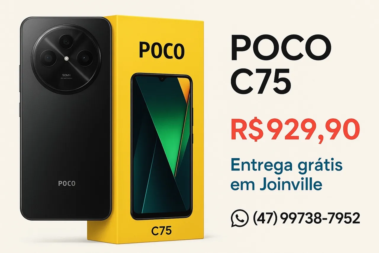 POCO C75 PRETO 256g