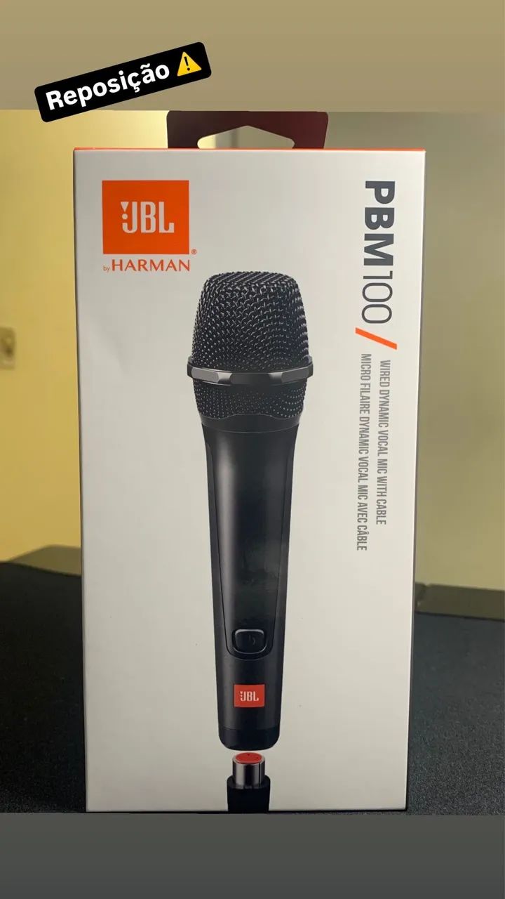 Microfone JBL PBM100 com fio