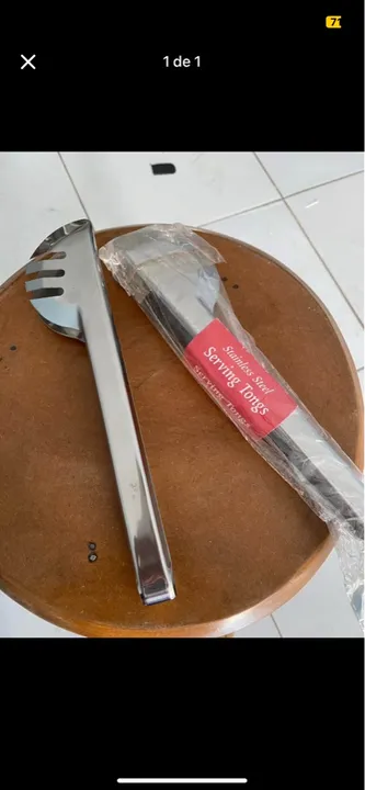 Pegado  de servir em aço inox