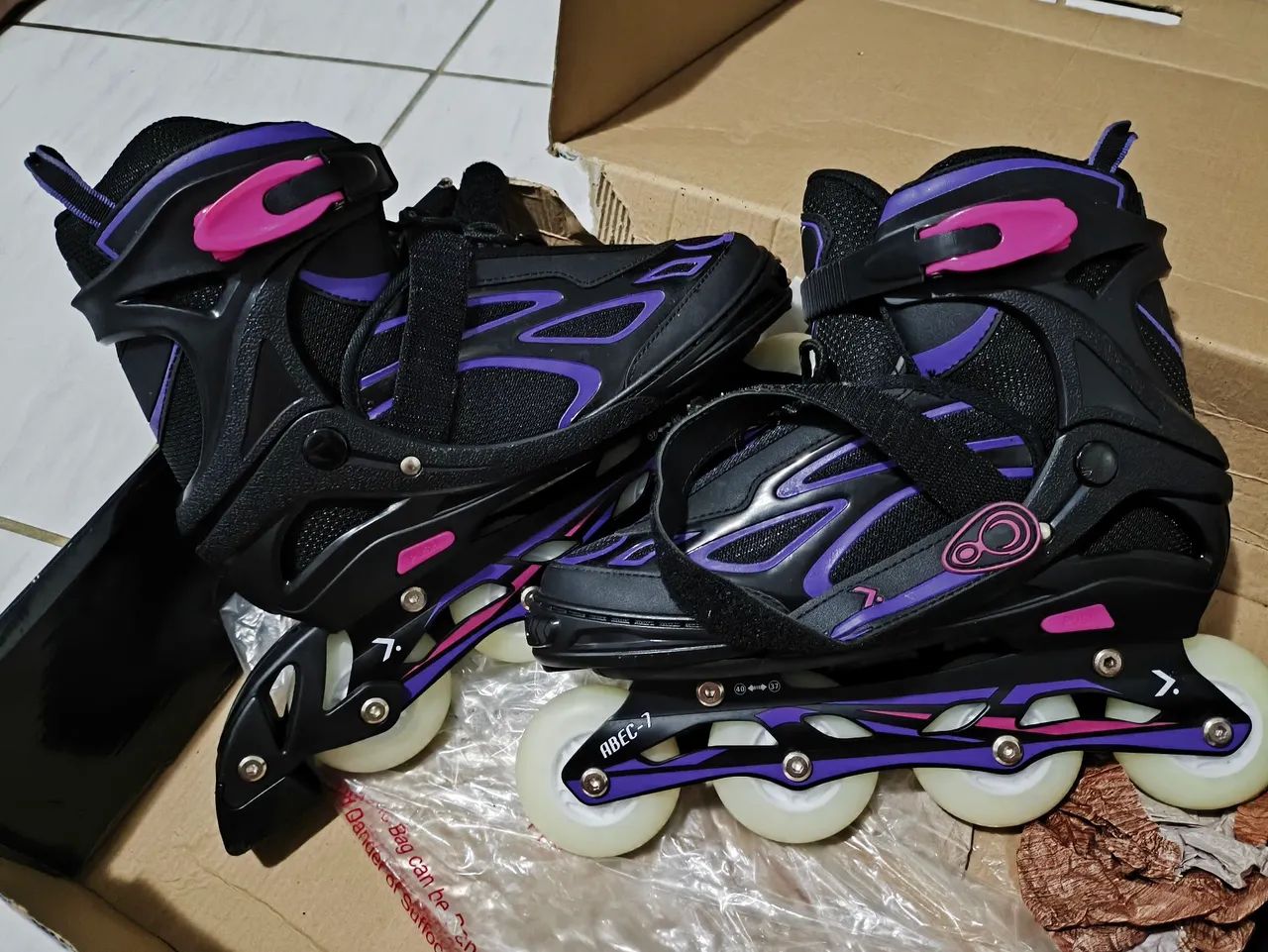 PATINS PIXEL LIGHT - com rodas que brilham - Foto 4