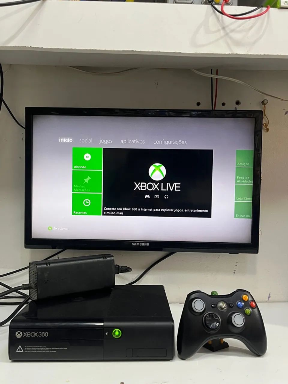 Xbox 360 com Jogos e Controle - Foto 2