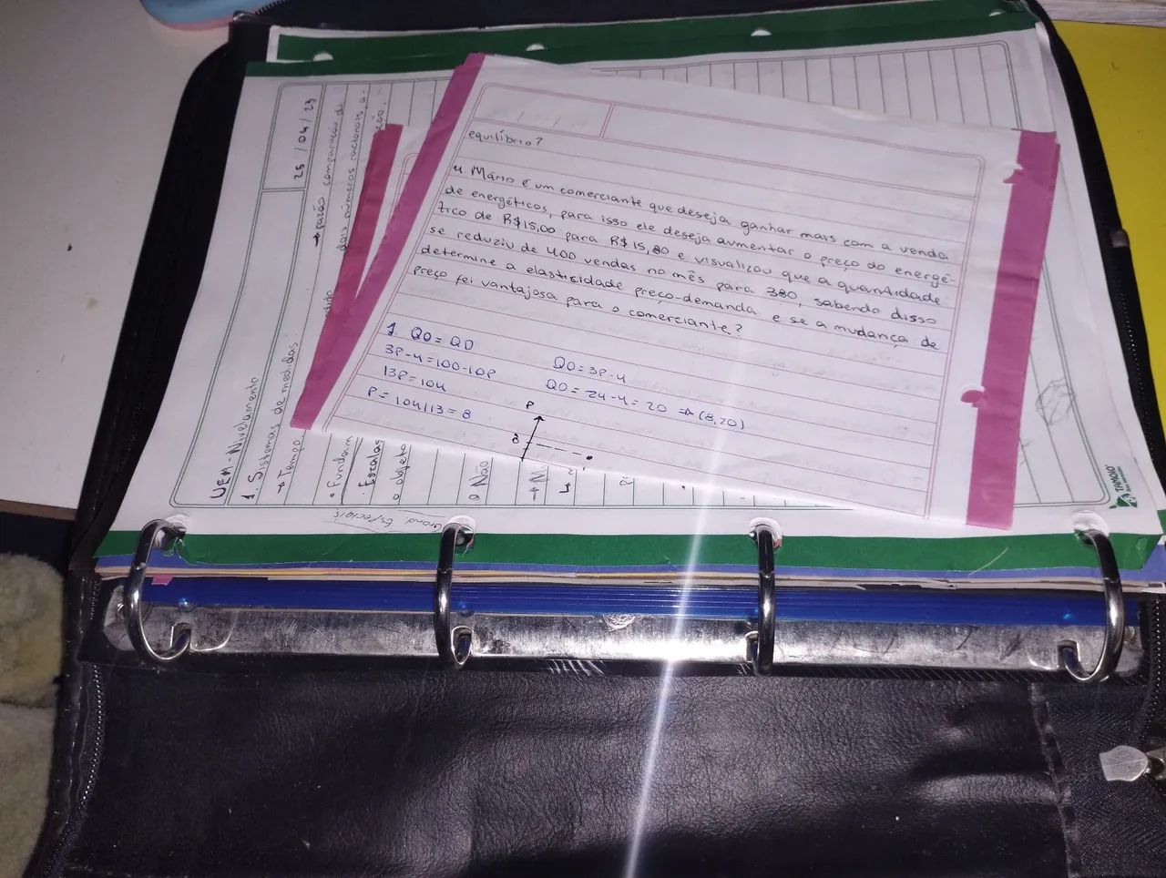 Fichário de couro CLASSIC64595540925314124