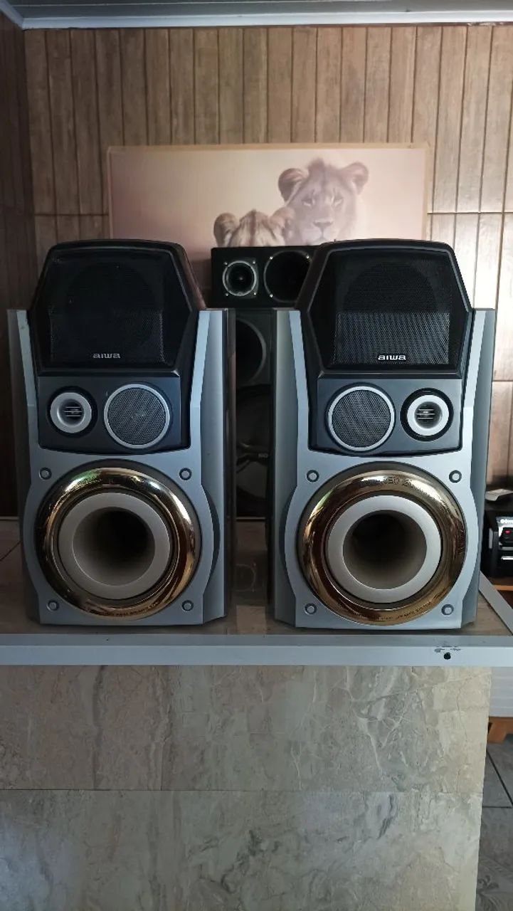 Par de caixas Aiwa t96 t99 - Aparelhos de Som - Jardim Julieta