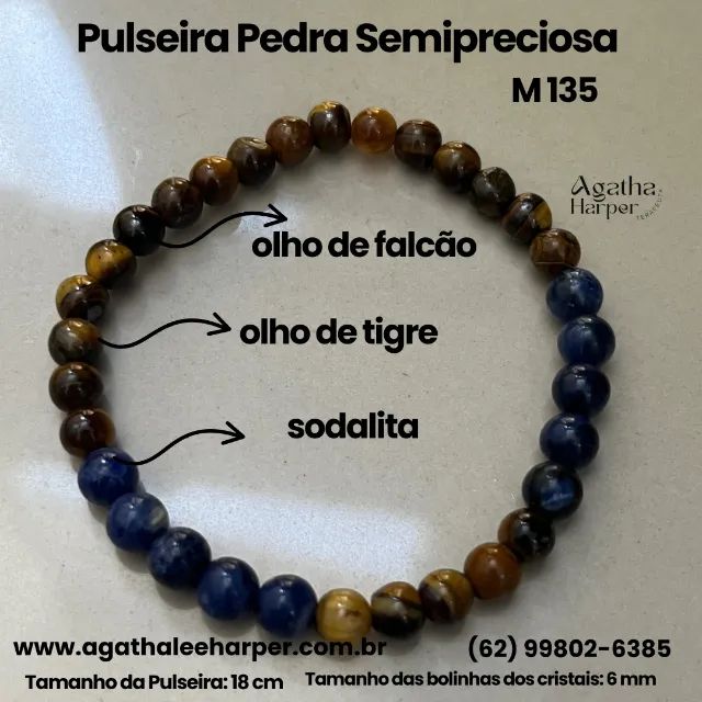 Pulseira Pedra Semipreciosa - Foto 3