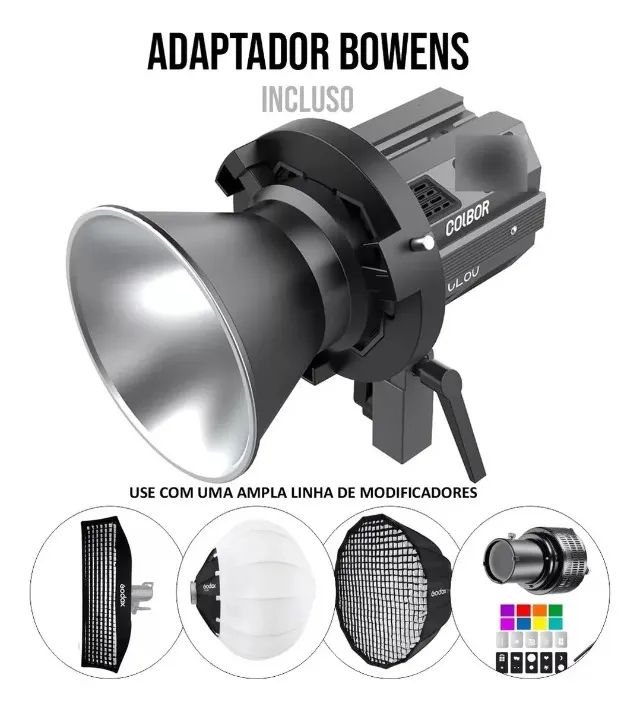 Iluminador Led Colbor 65w~80w Bicolor CL60 Compacto profissional (2700k a 6500K) estúdio  - Foto 2