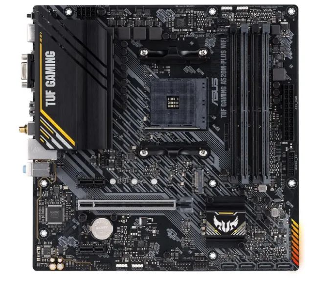 Placa mãe asus tuf gaming A520m-plus wifi aura sync - Foto 4