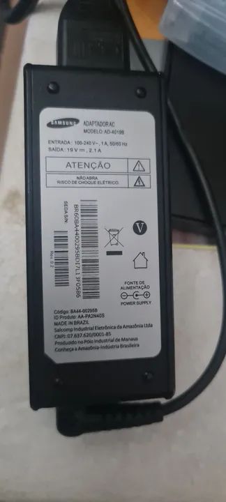Carregador notebook Samsung 