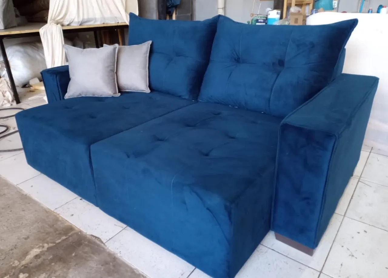 Sofá Azul de Canto