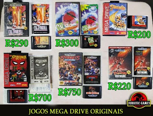 Jogos Mega Drive Completos Sega. Maximum Carnage, Side Pocket, Kid