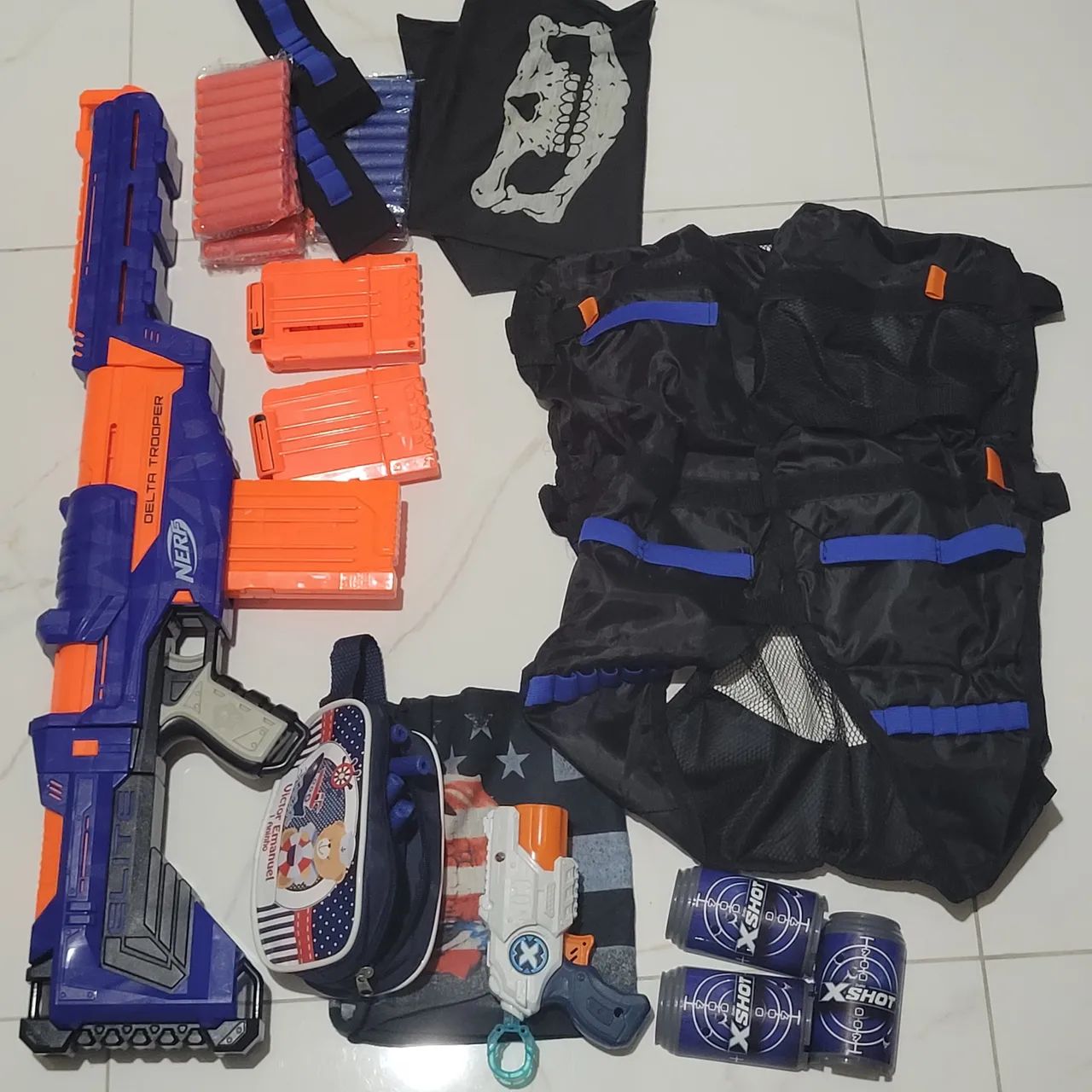 Kit Nerf Delta Trooper e pistola Xshot - Foto 2