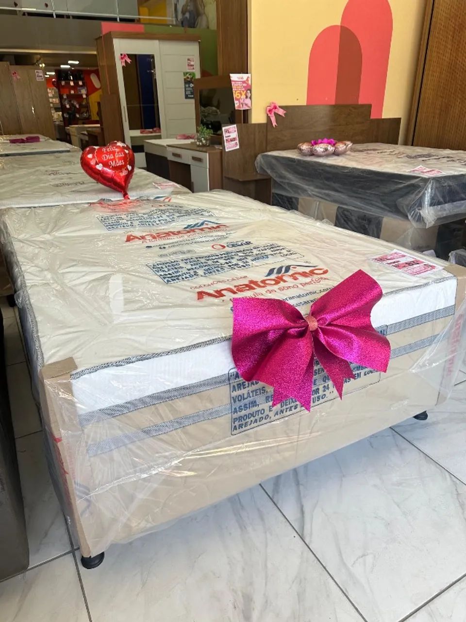 Cama casal com molas / cama box completa / Unibox 