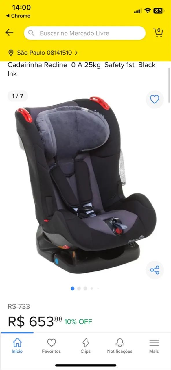Cadeirinha para carro Safe Side Recline - Foto 2