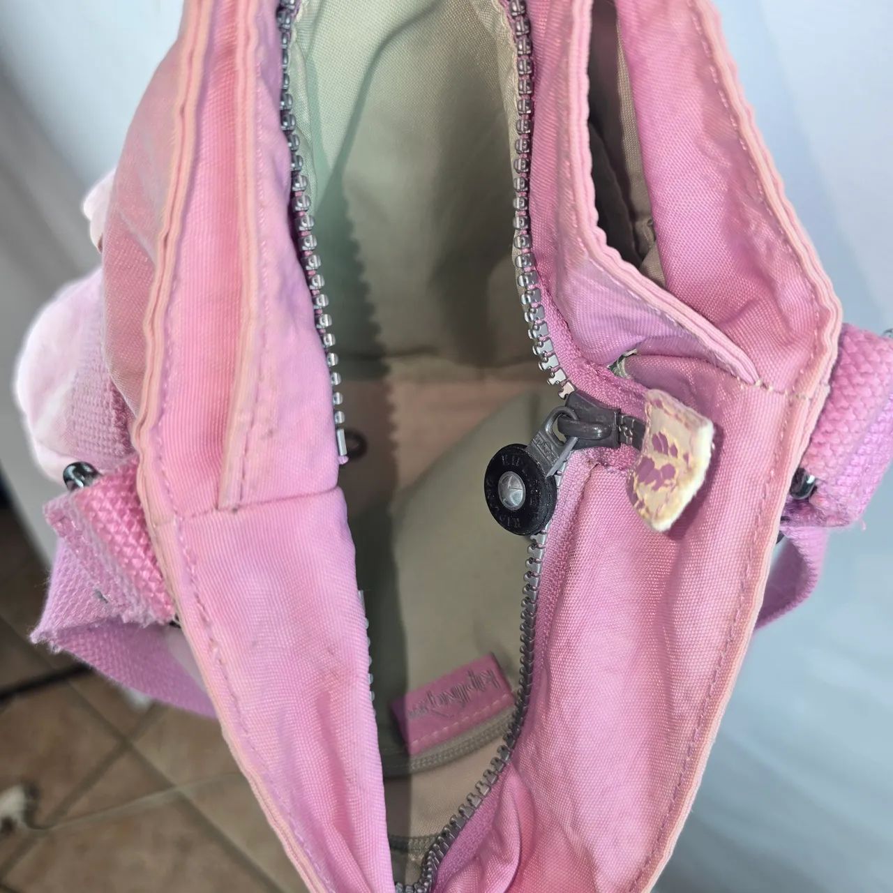 Bolsa kipling original rosa média  - Foto 5