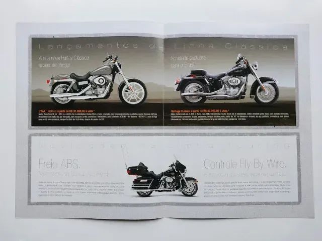 Harley-Davidson Dyna 1600, Heritage Custom, Catálogo Folder