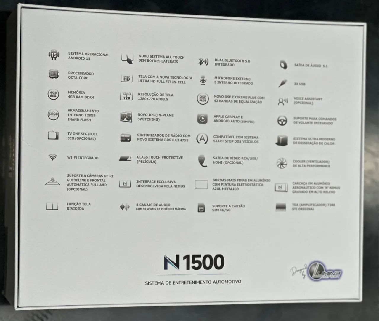Multimídia Nimus 9 polegadas N1500 octa-core 4/128gb - Foto 3
