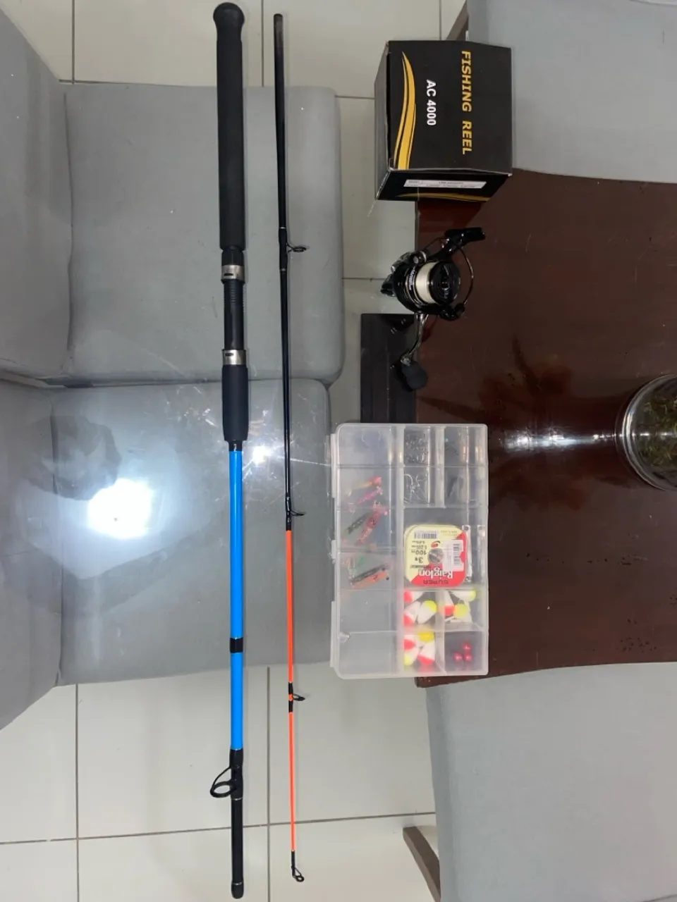 Kit de Pesca Completo - Vara, Molinete e Acessórios