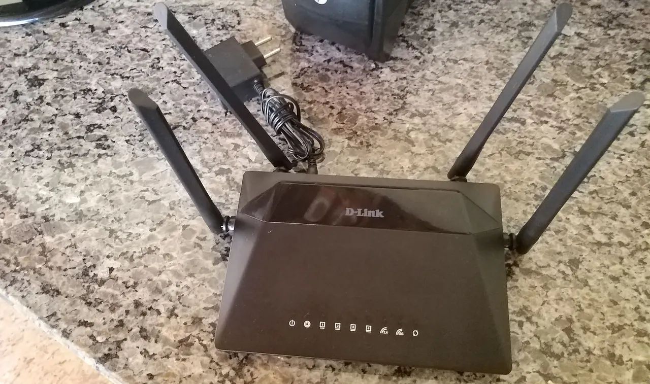 Roteador D-Link com Antenas - Wi-Fi
