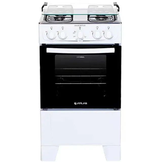Fogão Atlas Coliseum Plus 4 Bocas Acendimento Manual Mesa de Inox Forno 50L - Foto 5