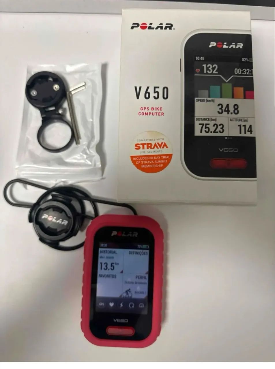 Ciclocomputador Polar V650 - Super Conservado - Ciclismo - Centro