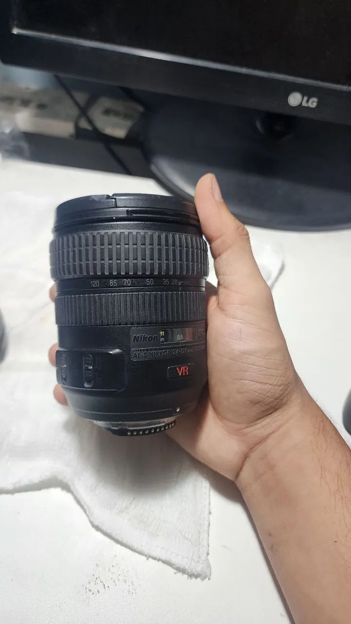 Lente nikon 24-120mm VR com motor de foco - Foto 2