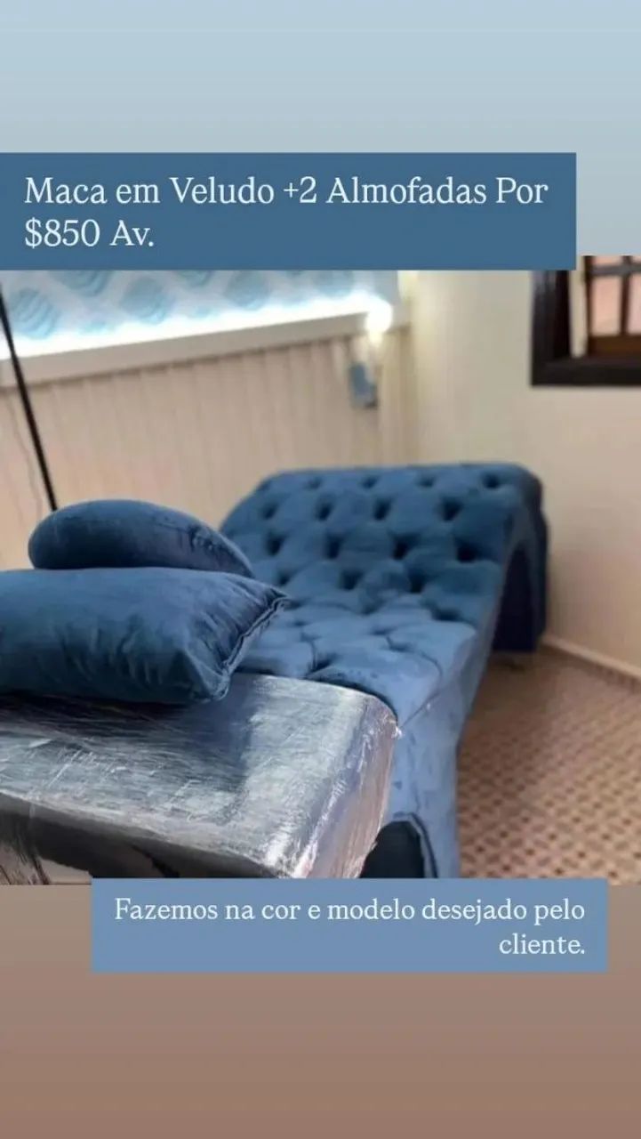 Macas de Estética com Tecido Veludo - Foto 3