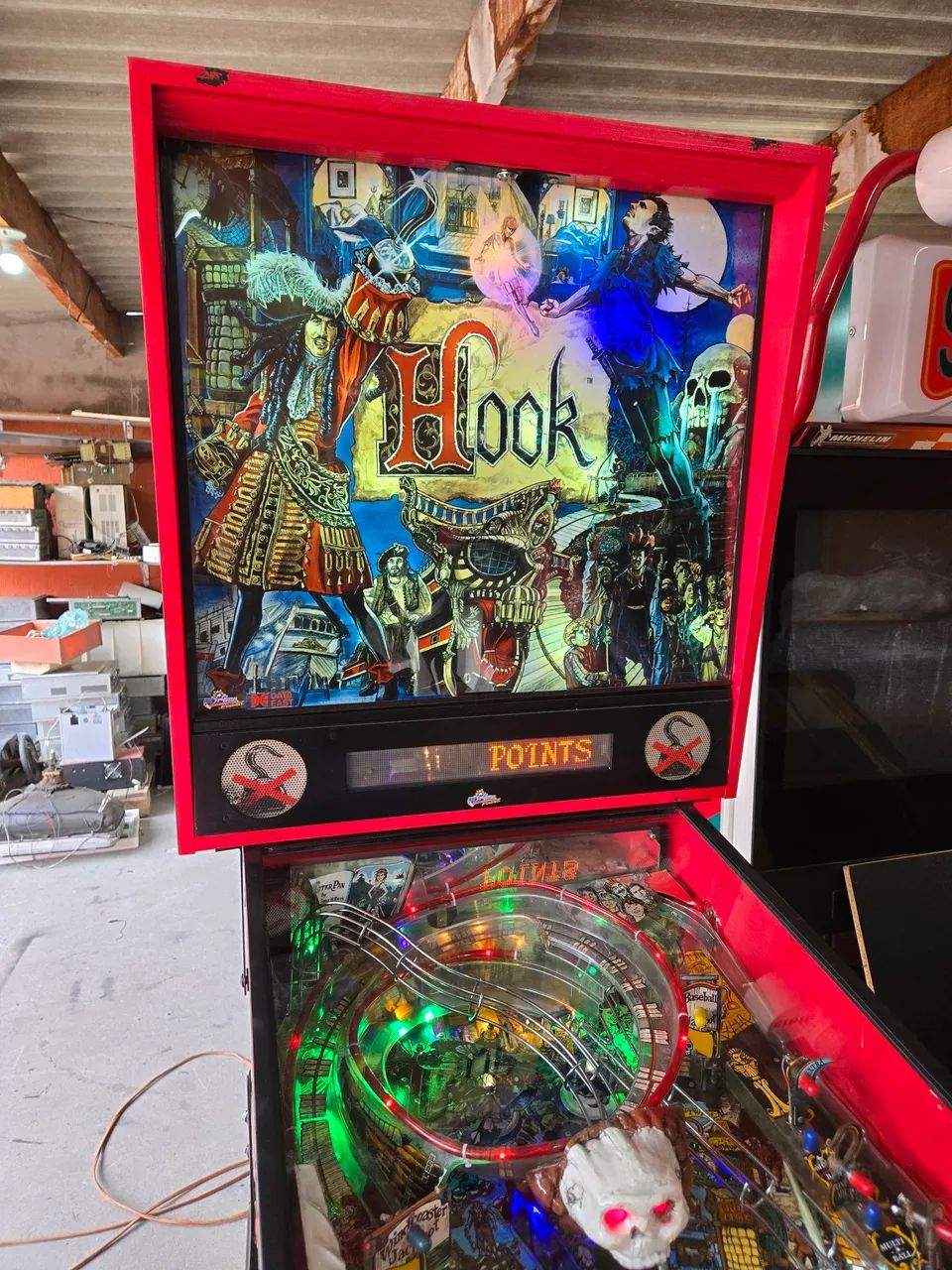 Pinball fliperama Hook - Capitão Gancho Peterpan
