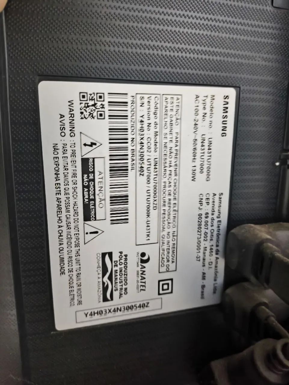 Tv Samsung 43 polegadas com defeito - Foto 2