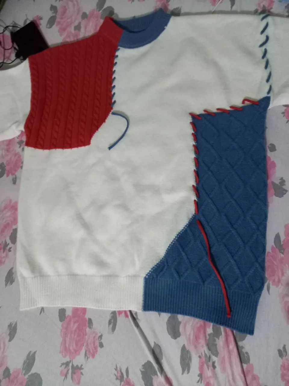 Blusa em Tricô Colorida - Masculina