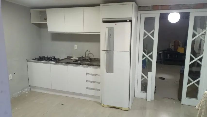 Jogo de Cozinha Branco TX  100% Mdf 2,70 de comprimento 