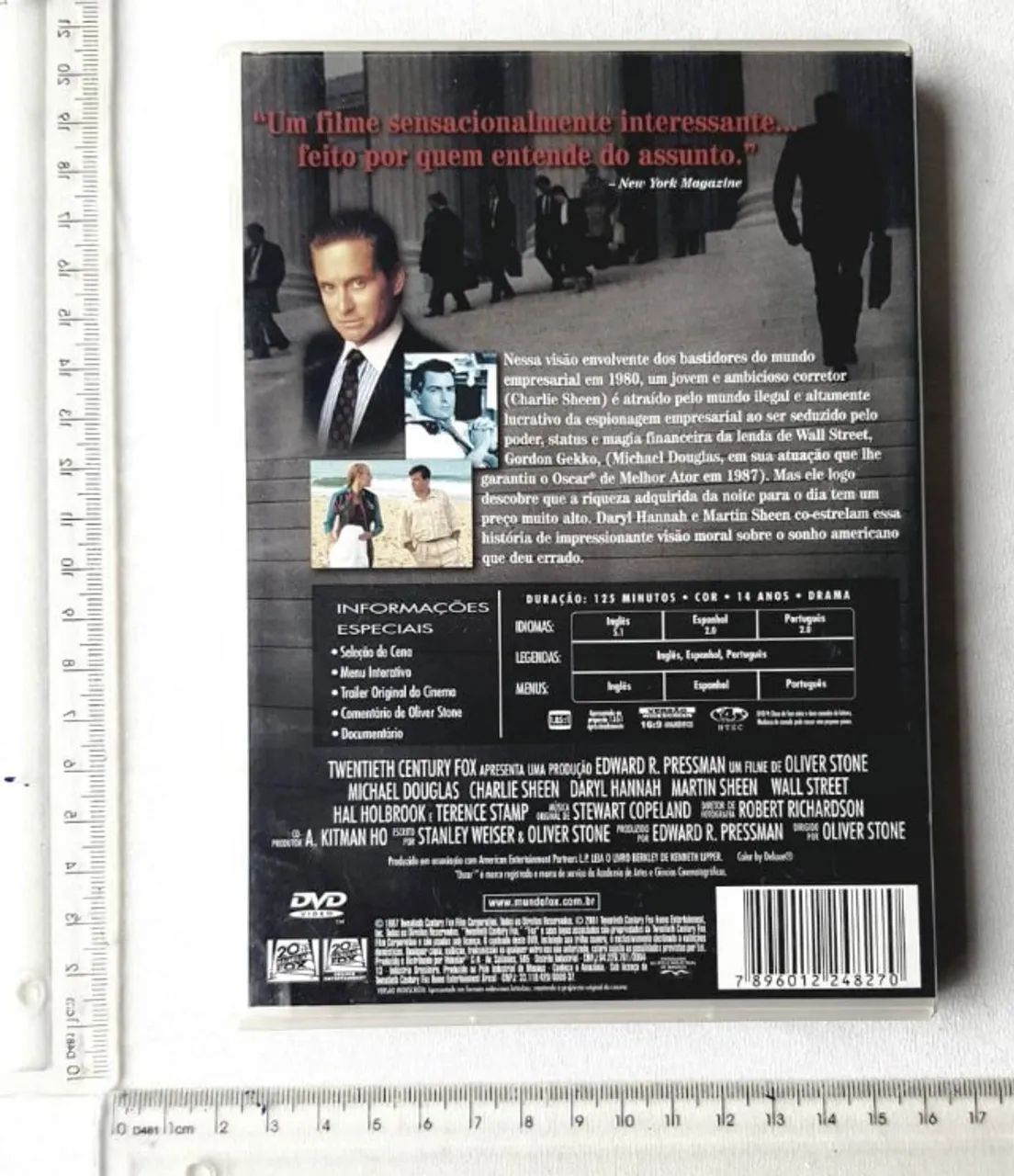 Dvd Original - Filme - Wall Street - Poder e Cobiça - Usado  - Foto 2