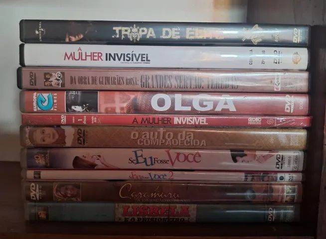 DVDs Filmes Nacionais lote com 10 filmes