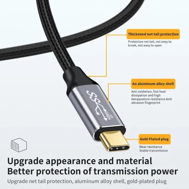 cabo extensor usb c 10gbps  - Foto 2