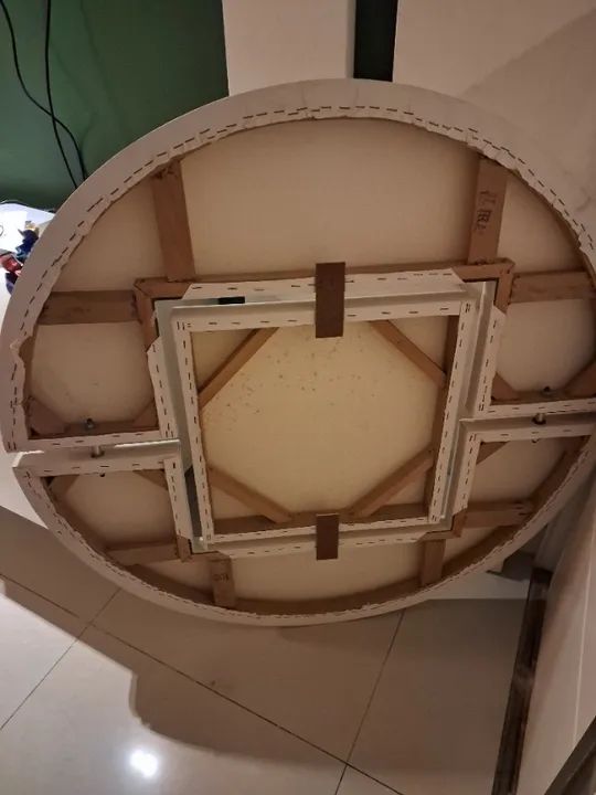 02 (duas) telas para pintura redondas com detalhes em inox - 1,00m de diâmetro  - Foto 3