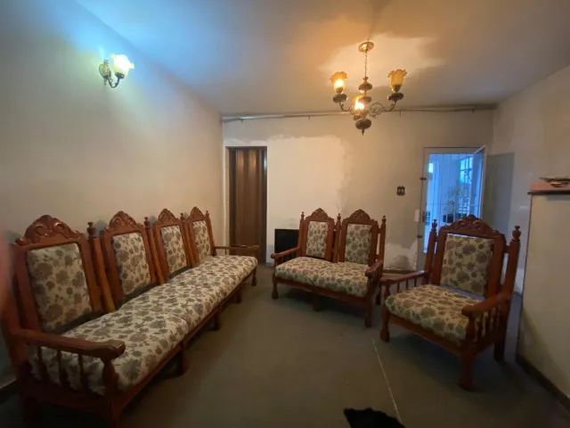 Sofas em Madeira Maciça com Estofado Gobelin Floral