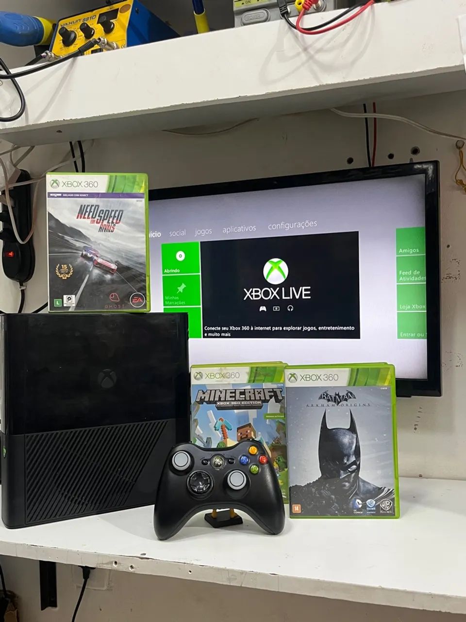 Xbox 360 com Jogos e Controle - Foto 4