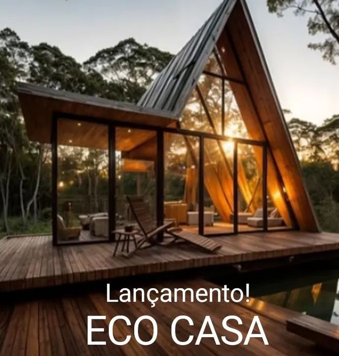 Kit Casa ecológica de madeira - Acabamento impecável