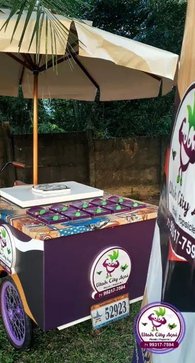 Tampa em Acrílico + vasilha de plástico para loja de açaí, cupuaçu e/ou sorveteria - Foto 2