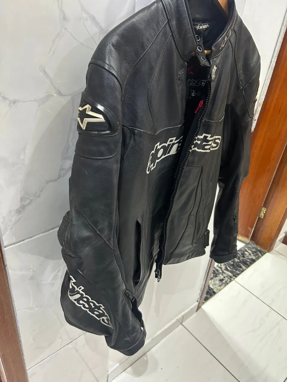 Jaqueta Alpinestars Couro Original - Foto 5
