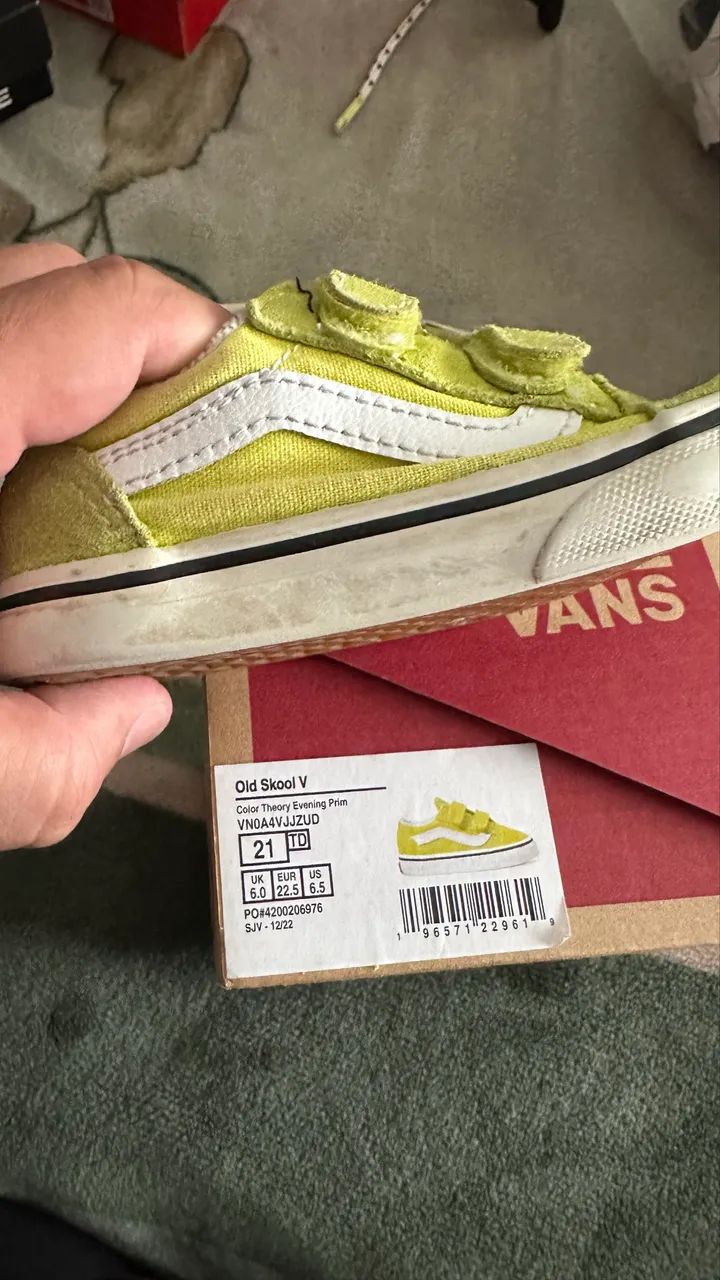 Tenis Infantil Vans Old Skool V tam21 - Foto 3
