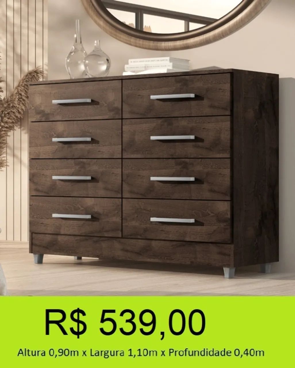 Comoda 8 gavetas com ótimo suporte - Foto 2