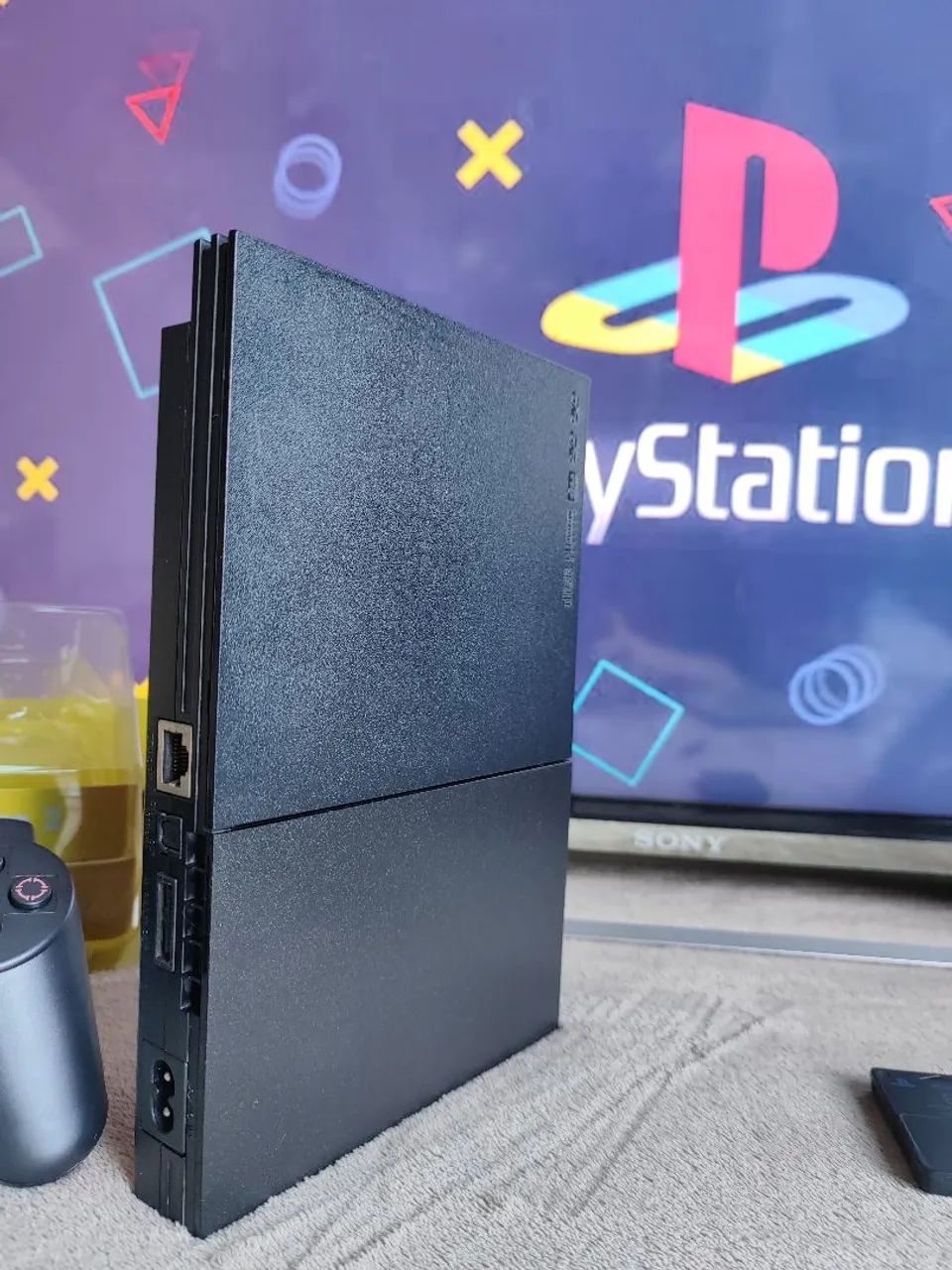 Play 2, Playstation 2 com mais de 100 jogos, praticamente novo(faço envio e aceito cartão) - Foto 2