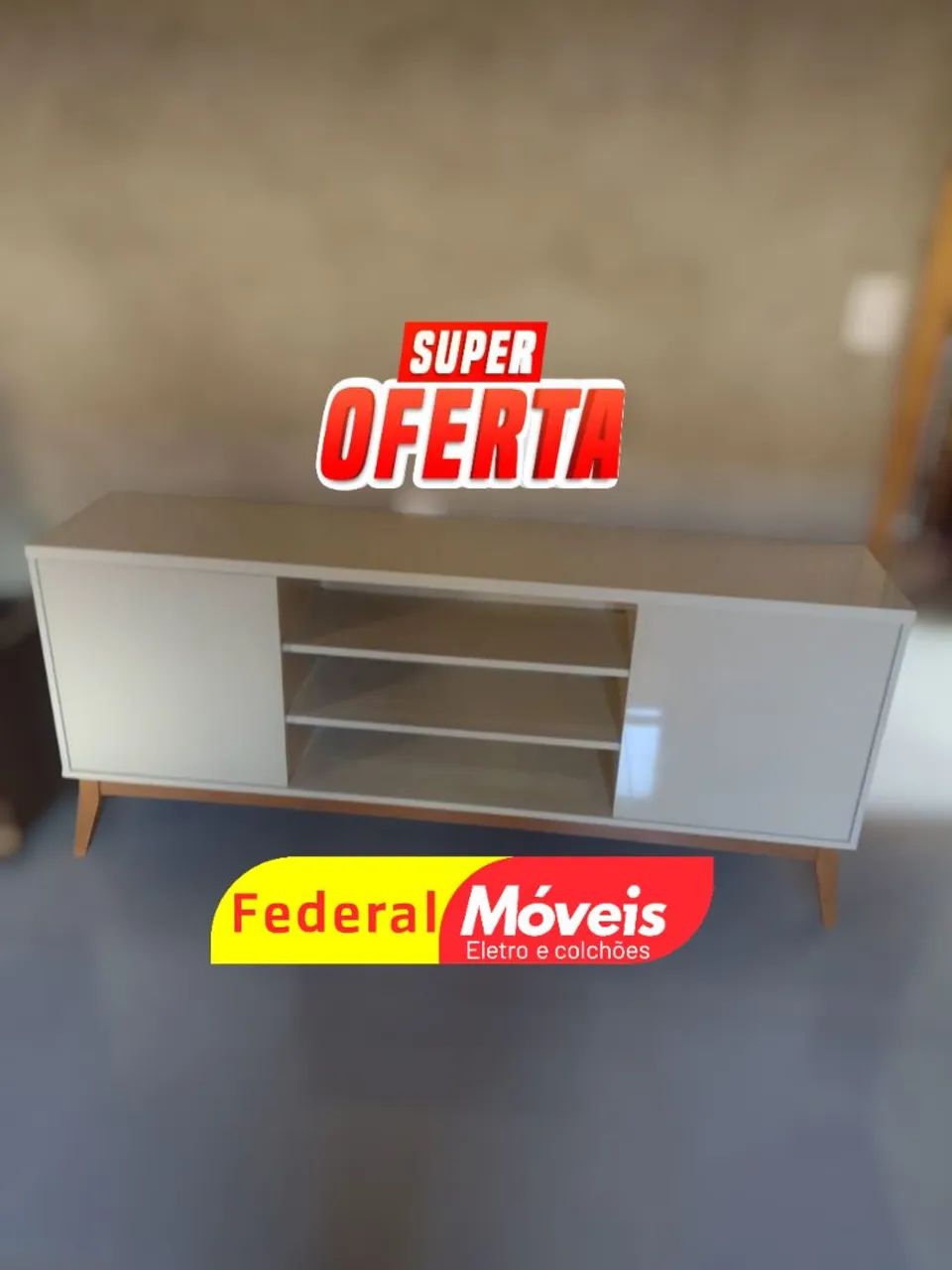 Rack Simples Novo - Prático e Perfeito para Sua Sala!