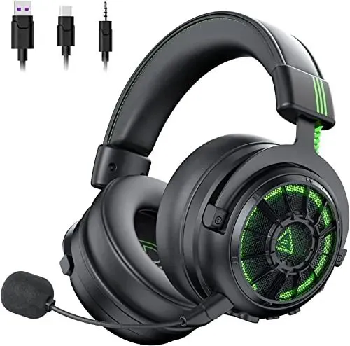 Headset Gamer Eksa com Microfone - Som Imersivo e Design Incrível