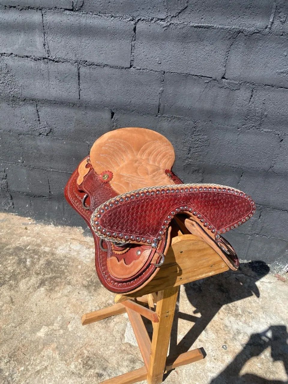 Paulista Head-Scratching Saddle Set 14'' - COMPLETE OR SHELL ONLY -