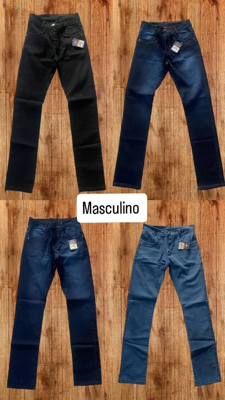 Calças Jeans Masculinas - Várias Cores